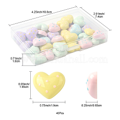 40Pcs Plastic Cabochons&nbsp;FIND-FS0004-35A
