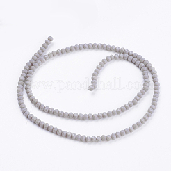 Opaque Solid Color Glass Bead Strands&nbsp;GLAA-F076-A07