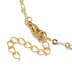 304 Stainless Steel Cable Chain Charm Bracelets for Women&nbsp;BJEW-JB11363