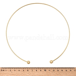 201 Stainless Steel Twist Cuff Choker Necklaces&nbsp;SA-CBA4A0D-01G