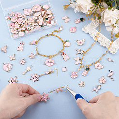 83Pcs 15 Styles Alloy Enamel Pendants&nbsp;ENAM-PH0002-99