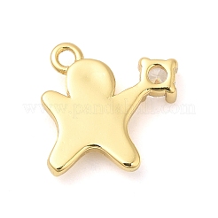 Rack Plating Brass Pave Cubic Zirconia Pendants&nbsp;KK-R150-01G
