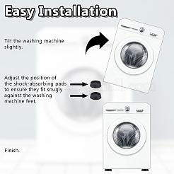 Silicone Washing Machine Leg Pad&nbsp;AJEW-WH0410-138