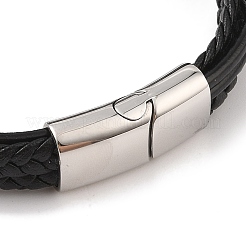 Braided Microfiber Leather Multi-strand Bracelets&nbsp;BJEW-B096-08C