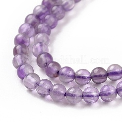Natural Amethyst Beads Strands&nbsp;X-G-N0215-02-3mm
