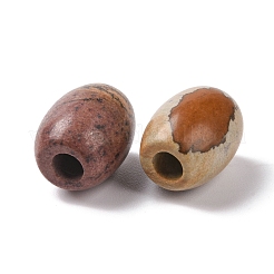 Natural Picture Jasper European Beads&nbsp;LS-G-F580-A03