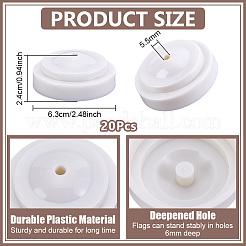 Plastic Mini Flag Holder&nbsp;DIY-WH0899-749A