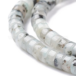 Natural Sesame Jasper/Kiwi Jasper Beads Strands&nbsp;G-F631-A48