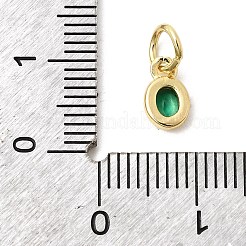 Brass Cubic Zirconia Charms&nbsp;KK-G554-02A-06