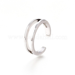 Brass Cuff Toe Rings&nbsp;RJEW-G100-05P