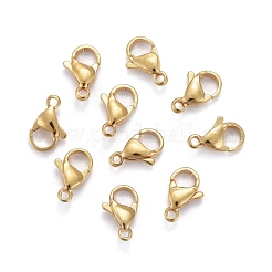 304 Stainless Steel Lobster Claw Clasps&nbsp;X-STAS-H352-01D-G