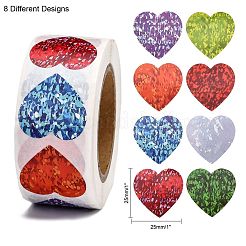Heart Shaped Stickers Roll&nbsp;X-DIY-K027-A16