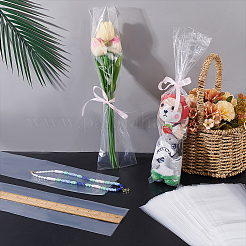 100Pcs Rectangle Plastic Packaging Long Bags&nbsp;PE-PH0001-07