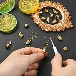 15Pcs 5 Styles Mixed Shapes Brass Pendants&nbsp;KK-CJ0004-44
