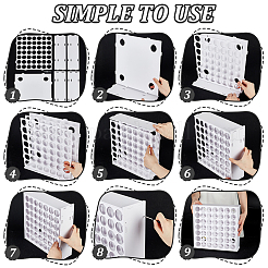 49-Hole Plastic Paint Organizer Stands&nbsp;AJEW-WH0083-72
