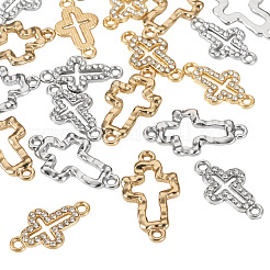 20Pcs 4 Styles Alloy Crystal Rhinestone Connector Charms&nbsp;FIND-TA0008-74