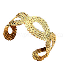 304 Stainless Steel Cuff Bangles for Women&nbsp;WG694E4-02