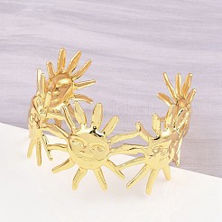 304 Stainless Steel Cuff Bangles for Women&nbsp;BJEW-P363-08G