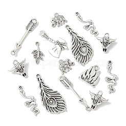 40Pcs 8 Styles Tibetan Style Alloy Pendants&nbsp;TIBEP-FP0001-17