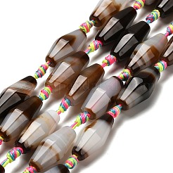 Natural Banded Agate Beads Strands&nbsp;G-F807-C01-01