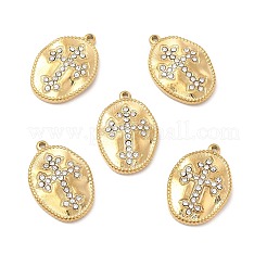 PVD Vacuum Plating 201 Stainless Steel with Rhinestone Pendants&nbsp;LS-STAS-J401-VC995