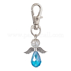 5Pcs 5 Colors Angel Glass Pendant Decoraiton&nbsp;HJEW-JM01659