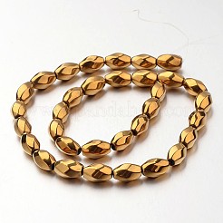 Electroplate Non-magnetic Synthetic Hematite Beads Strands&nbsp;G-F300-12-03
