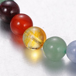 Natural Gemstone Stretch Chakra Bracelets&nbsp;BJEW-JB01686