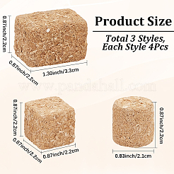 3 Bags 3 Styles Wooden Rick Miniature Ornaments&nbsp;DOLL-CN0001-01