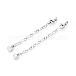 Tarnish Resistant 304 Stainless Steel Curb Chain Extender&nbsp;STAS-G310-06P