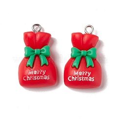 Christmas Theme Opaque Resin Pendants&nbsp;FIND-E025-13