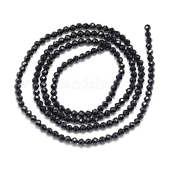 Natural Black Spinel Beads Strands&nbsp;X-G-S152-01-3mm