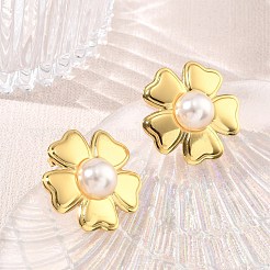 304 Stainless Steel Stud Earrings&nbsp;SA-CBA46AF-04G