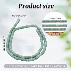 2 Strands Natural Amazonite Beads Strands&nbsp;G-PA0001-52