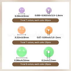 19 colors Luminous Acrylic Beads&nbsp;MACR-SP0001-73