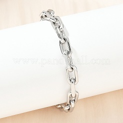 304 Stainless Steel Cable Chain Bracelets for Women Men&nbsp;BJEW-Z143-19P