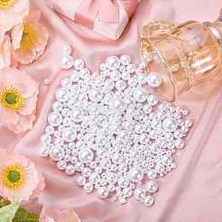 800Pcs 6 Styles ABS Plastic Imitation Pearl Beads&nbsp;KY-SZ0001-62