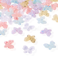 50Pcs 5 Colors Marbled Stone Style Opaque Acrylic Beads&nbsp;OACR-TA0003-64