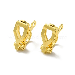 Brass Clip-on Earring Findings&nbsp;KK-O143-45G
