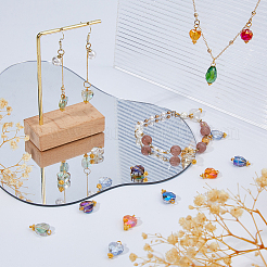 120Pcs 12 Colors Electroplate Glass Pendants&nbsp;PALLOY-FH00171