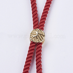 Nylon Twisted Cord Bracelet Making&nbsp;MAK-F018-01G-RS