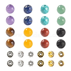 285Pcs 14 Style Natural Mixed Faceted Round Gemstone Beads&nbsp;G-LS0001-58