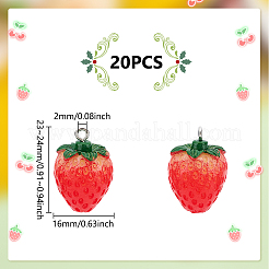 20Pcs Opaque Resin Pendants&nbsp;RESI-UN0001-06