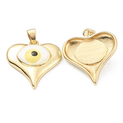 Brass Enamel Pendants&nbsp;ZIRC-J025-78G