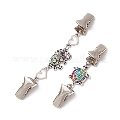 2Pcs Alloy & Iron Cardigan Clips&nbsp;JEWB-BR00182
