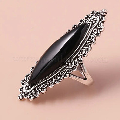 Horse Eye Alloy with Resin Finger Rings&nbsp;FS-WG13A66-01