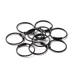 304 Stainless Steel Hoop Earrings Ion Plating(IP)&nbsp;STAS-Z037-02EB