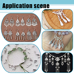 150Pcs 10 Styles Tibetan Style Alloy Pendants&nbsp;FIND-PH0061-78