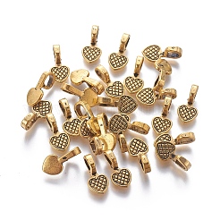 Tibetan Style Glue-on Flat Pad Bails&nbsp;LS-GLF11521Y-NF