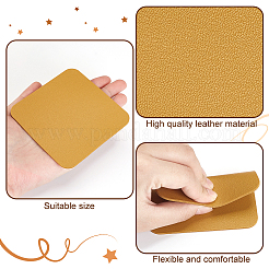 8Pcs 4 Colors PU Leather Cup Mats&nbsp;AJEW-GA0007-74